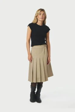 Neo Noir Prisilla Twill Skirt 167273< Nederdele