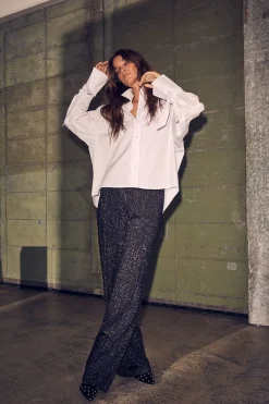 Pure Cuff Tie Shirt HL10386*Haute L'Amitié Best