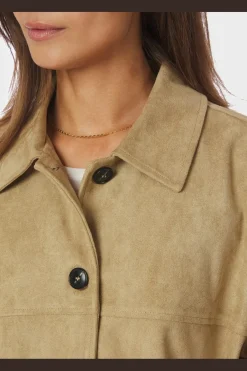 Ravina Faux Suede Jacket 167352*Neo Noir Outlet