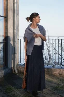 Neo Noir Raya Denim Skirt 164339< Nederdele