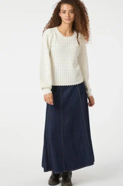 Neo Noir Raya Denim Skirt 164339< Nederdele