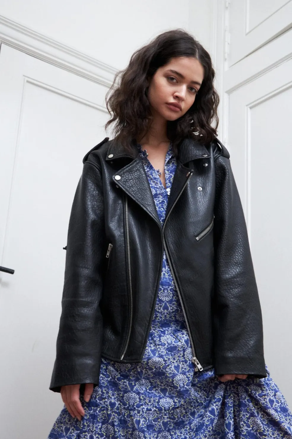 Rayll Leather Jacket Os90042-6001*Lollys Laundry Hot