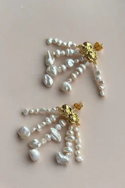 Mellow Moon Ørestik Med 5 Rækker< Øreringe