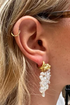 Mellow Moon Ørestik Med 5 Rækker< Øreringe