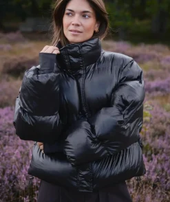 Rhea Shiny Puffer Jacket 165094*Neo Noir Sale