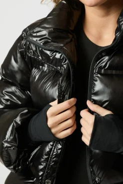 Rhea Shiny Puffer Jacket 165094*Neo Noir Sale