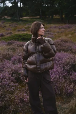 Rhea Shiny Puffer Jacket 165094*Neo Noir New