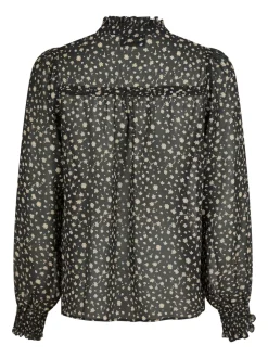 Rhia Secret Flower Blouse*Neo Noir Best