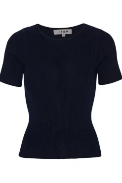 Rib Knit Short Sleeve Top*A-View Sale