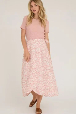 A-View Rib Knit Short Sleeve Top< T-Shirts & Toppe