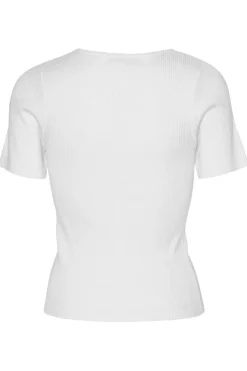 A-View Rib Knit Short Sleeve Top< T-Shirts & Toppe