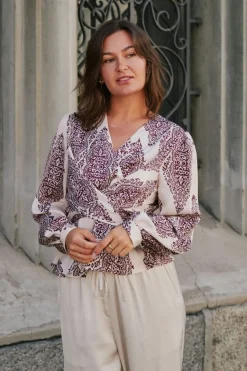 Neo Noir Rista Paisley Drop Blouse 166208< Bluser & Skjorter