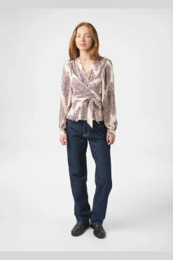 Neo Noir Rista Paisley Drop Blouse 166208< Bluser & Skjorter