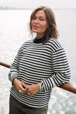 Neo Noir Rivi Stripe Knit Sweater 164957< Strik|Bluser & Skjorter