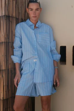 H2O Rønne Essential Pajamas Shirt L/S 101018-2< Bluser & Skjorter|Sæt 🛍️