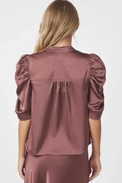 Neo Noir Roella Heavy Sateen Blouse 162590< Sæt 🛍️|Bluser & Skjorter