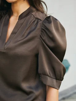 Neo Noir Roella Heavy Sateen Blouse 162590< Bluser & Skjorter