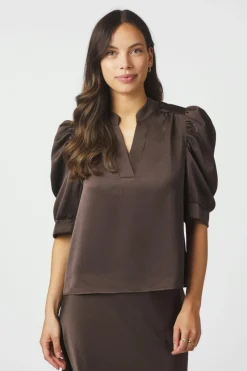 Neo Noir Roella Heavy Sateen Blouse 162590< Bluser & Skjorter