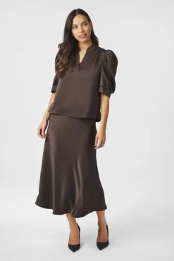 Neo Noir Roella Heavy Sateen Blouse 162590< Bluser & Skjorter