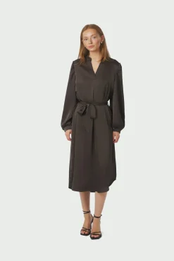 Neo Noir Rolana Heavy Sateen Dress 164533< Kjoler