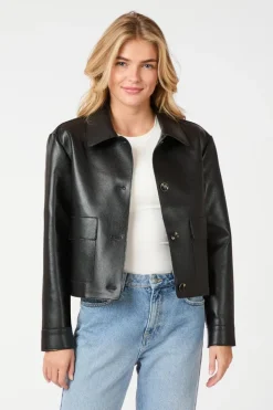 Romana Faux Pu Jacket 164349*Neo Noir New