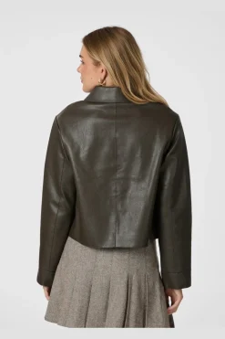 Romana Faux Pu Jacket 164349*Neo Noir Clearance