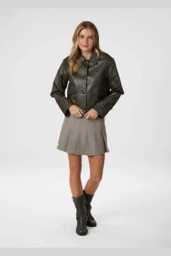 Romana Faux Pu Jacket 164349*Neo Noir Clearance