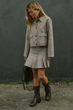 Romana Herringbone Jacket 164892*Neo Noir Sale