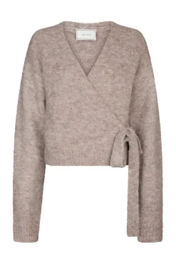 Ronia Fluffy Wrap Knit Cardigan 166619*Neo Noir Hot