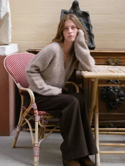 Ronia Fluffy Wrap Knit Cardigan 166619*Neo Noir Hot