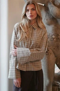 Neo Noir Rosa Checked Shirt 167289< Bluser & Skjorter|Ammevenligt Tøj