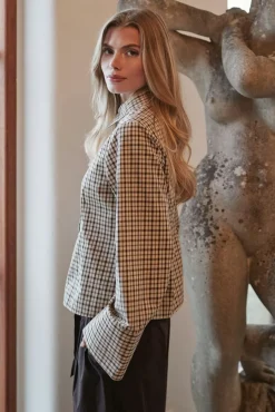 Neo Noir Rosa Checked Shirt 167289< Bluser & Skjorter|Ammevenligt Tøj