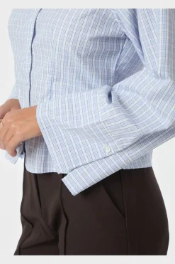 Rosa Light Check Shirt 167942*Neo Noir New