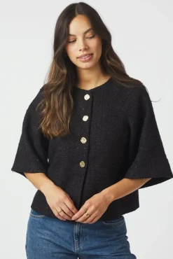 Neo Noir Rosella Boucle Mini Jacket 166488< Overtøj & Jakker