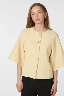 Neo Noir Rosella Boucle Mini Jacket 166488< Overtøj & Jakker