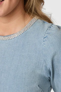 Rosia Denim Emb Top 165734*Neo Noir Hot