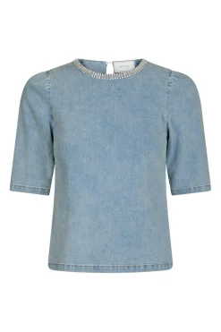 Rosia Denim Emb Top 165734*Neo Noir Hot