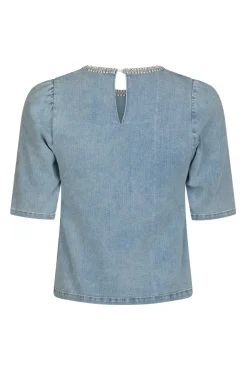 Rosia Denim Emb Top 165734*Neo Noir Hot