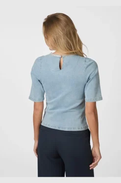 Rosia Denim Emb Top 165734*Neo Noir Hot