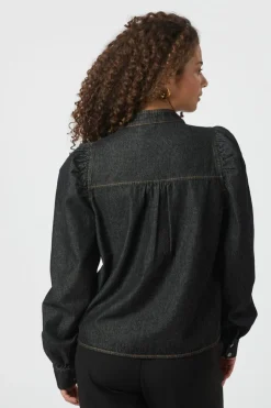 Neo Noir Rosslyn Denim Blouse 164285< Bluser & Skjorter