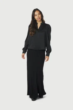 Neo Noir Rosslyn Heavy Sateen Blouse 163769< Bluser & Skjorter