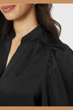 Neo Noir Rosslyn Heavy Sateen Blouse 163769< Bluser & Skjorter