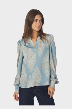Neo Noir Rosslyn Paisley Drop Blouse 163976< Bluser & Skjorter