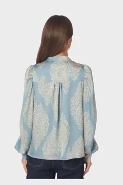 Neo Noir Rosslyn Paisley Drop Blouse 163976< Bluser & Skjorter