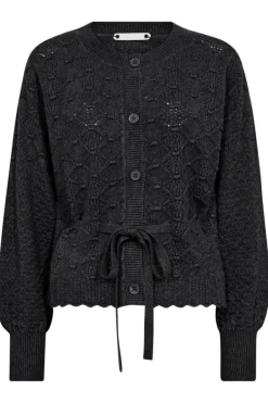 Co´Couture Rowcc Pointelle Tie Cardigan 32241< Cardigans|Ammevenligt Tøj