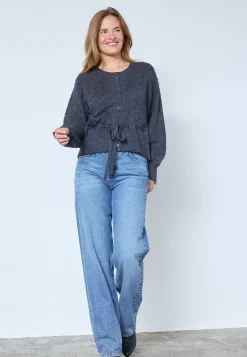 Co´Couture Rowcc Pointelle Tie Cardigan 32241< Cardigans|Ammevenligt Tøj