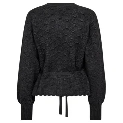Co´Couture Rowcc Pointelle Tie Cardigan 32241< Cardigans|Ammevenligt Tøj