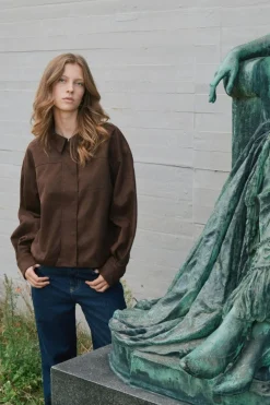 Rubby Faux Suede Jacket 166554*Neo Noir