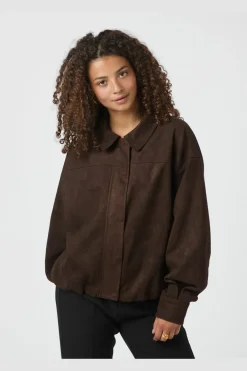 Rubby Faux Suede Jacket 166554*Neo Noir