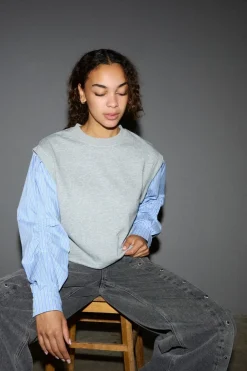 Sabinacc Mix Shirt Sweat 47010*Co´Couture Hot